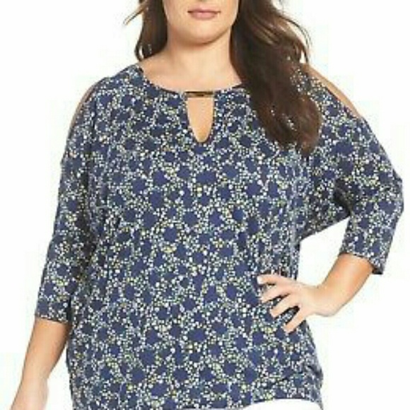 MICHAEL Michael Kors Tops - Michael Kors Open Shoulder Floral Top